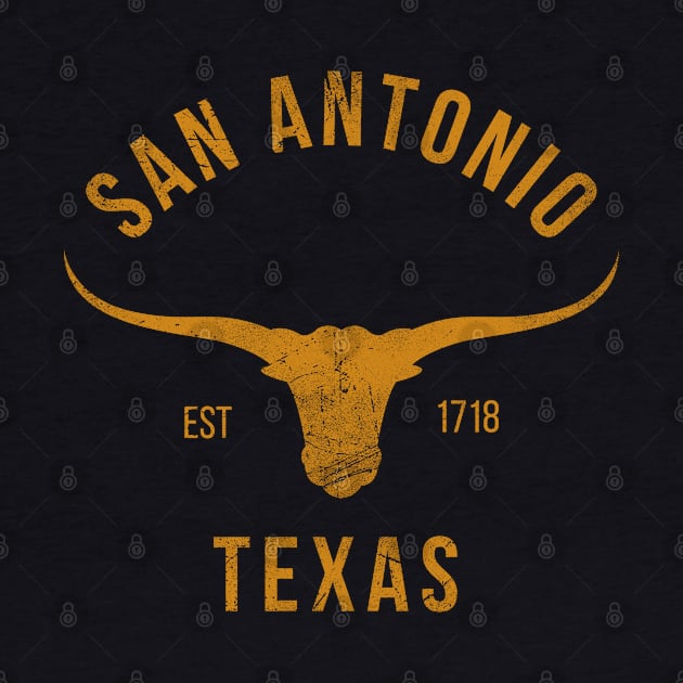 San Antonio texas 1718 vintage tee by Aldebaran